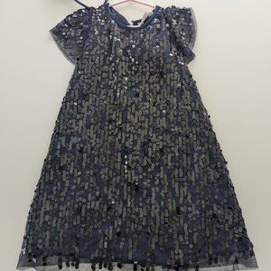 Dark Blue Sequin Dress